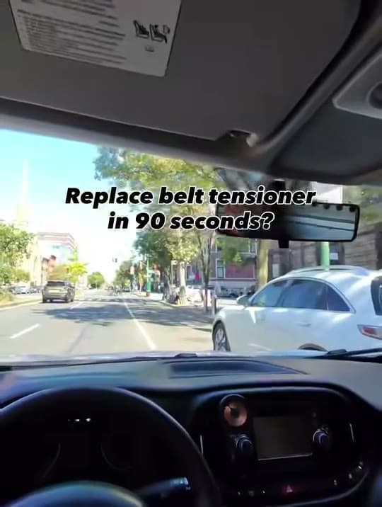 Video: replacing a serpentine belt tensioner, driver's-seat POV walkthrough